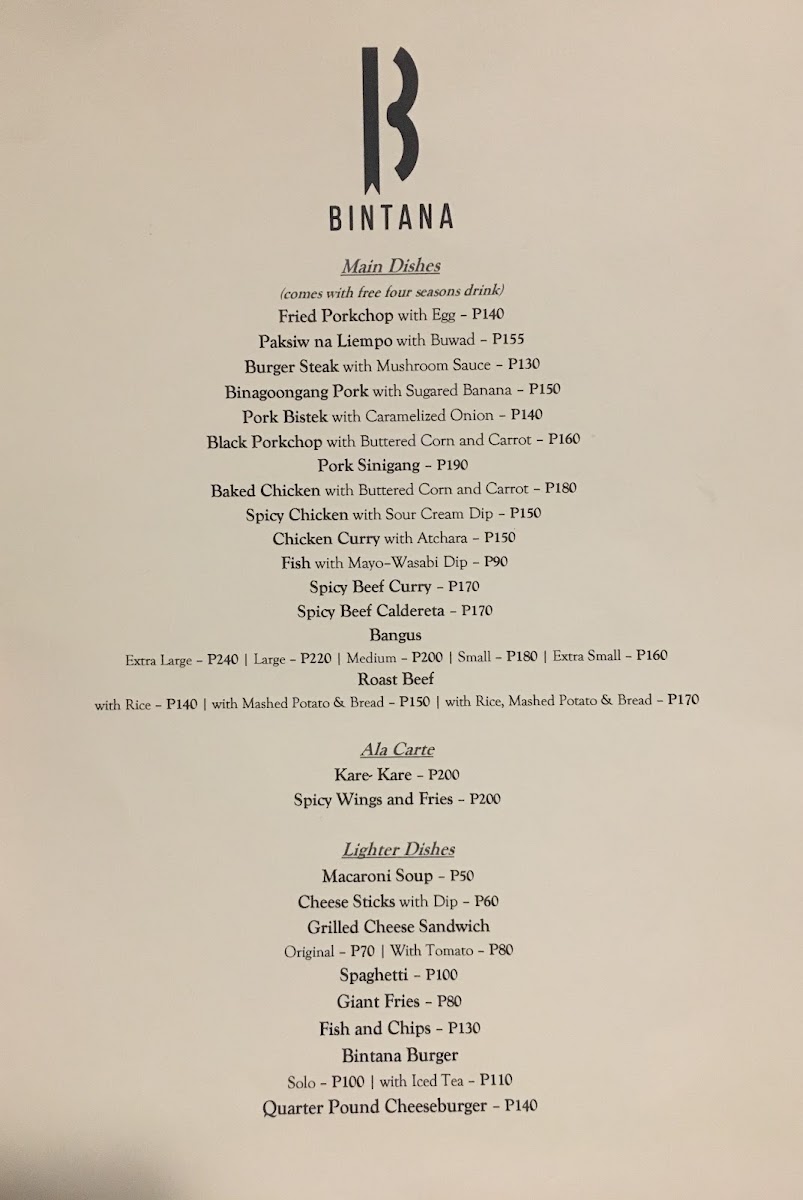 Menu Bintana Coffee House-10